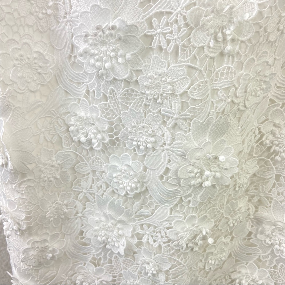 Zimmermann raie lace flower mini dress - ivory - Picture 4 of 15